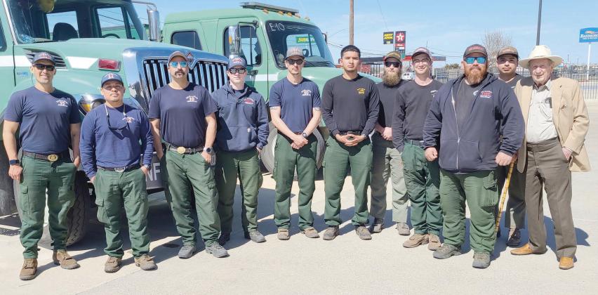 OUT-OF-STATE FIREFIGHTERS STATIONED IN PERRYTON—